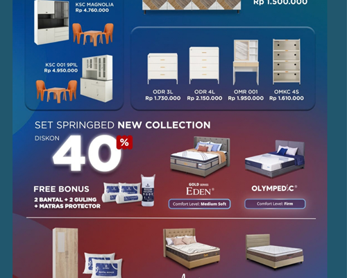 Pameran Olymfair Furniture Beli 1 Gratis 1 di Yasmin Square